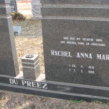 PREEZ Rachel Anna Maria, du 1936-1998