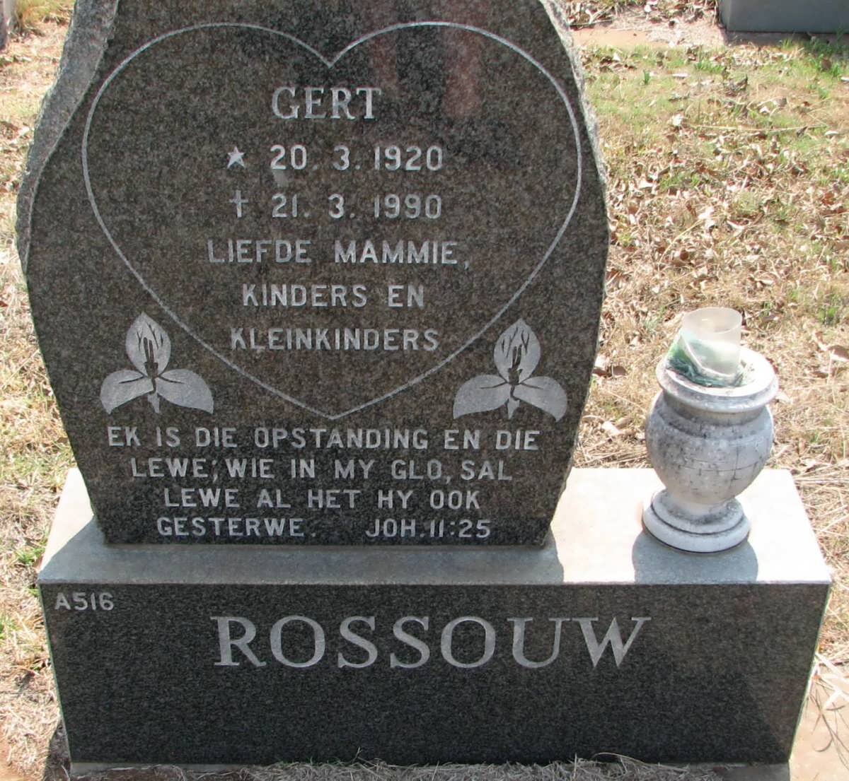 ROSSOUW Gert 1920-1990