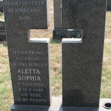VENTER Aletta Sophia 1932-1988