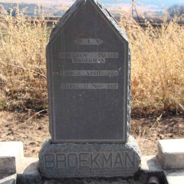 BROEKMAN Abraham Paulus 1859-1937