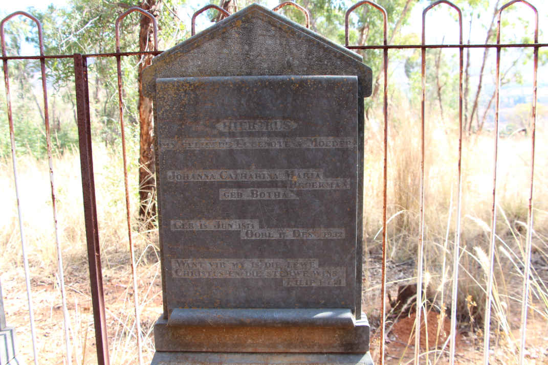 BROEKMAN Johanna Catharina Maria nee BOTHA 1874-1932