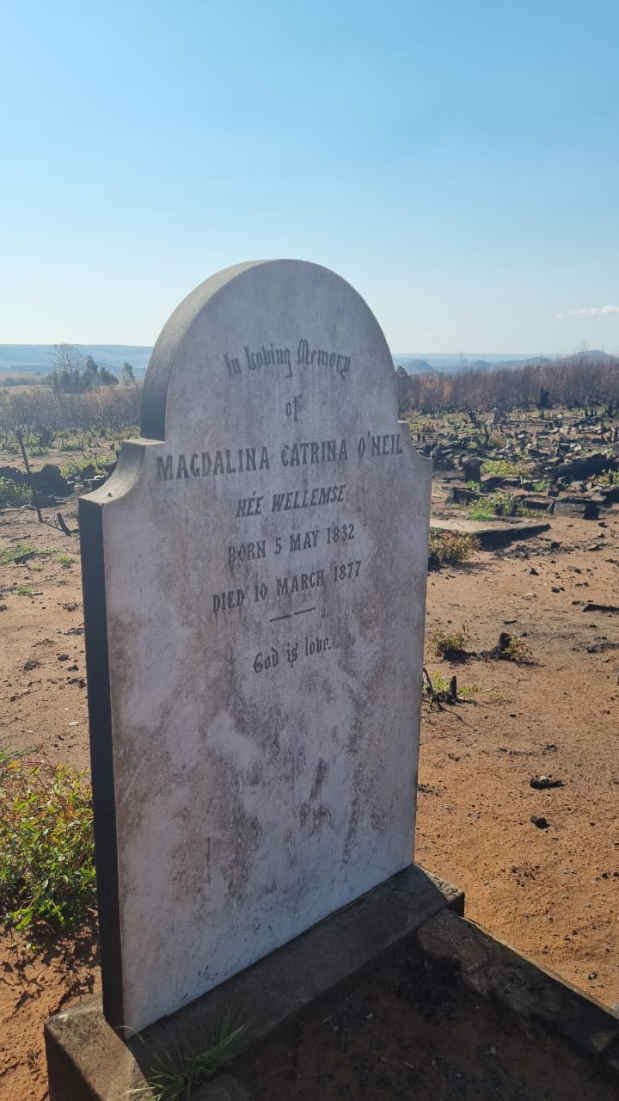 O'NEIL Magdalina Catrina nee WELLEMSE 1832-1877