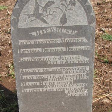 DROSKIE Leonora Debora nee NORTJE 1842-1900