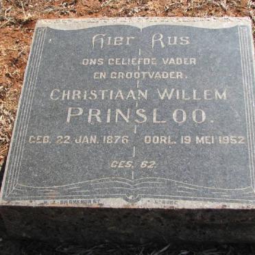 PRINSLOO Christiaan Willem 1876-1952