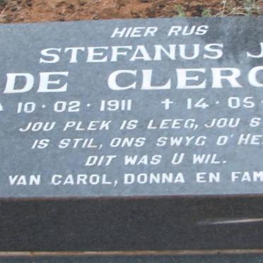 CLERCQ Stefanus J., de 1911-1996