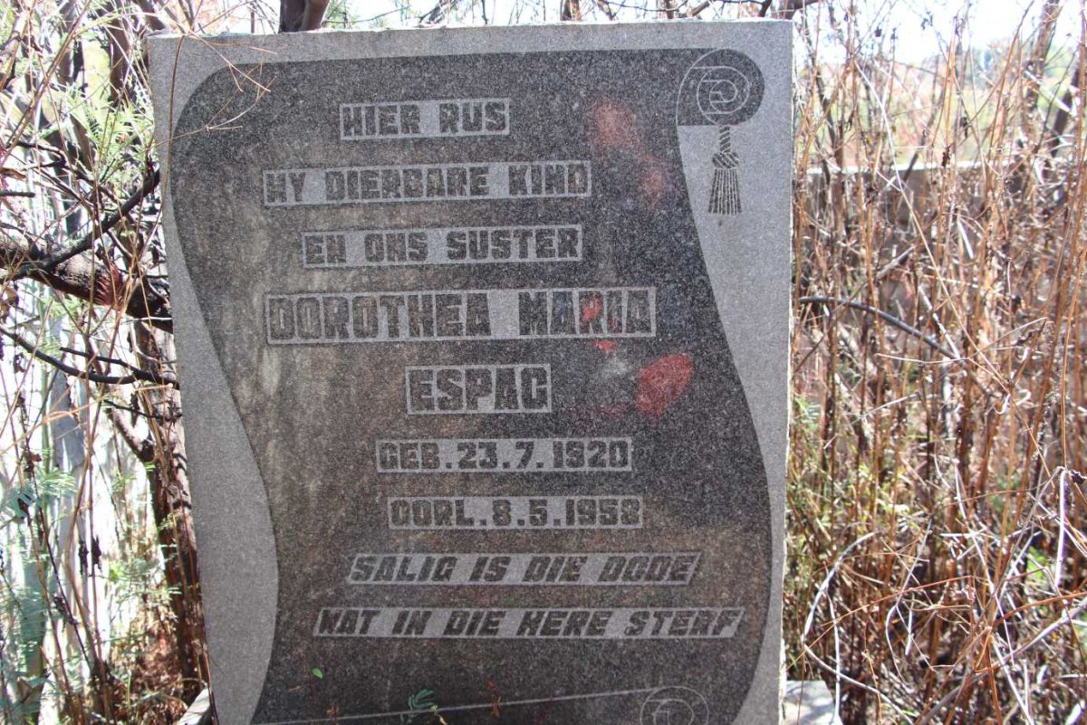 ESPAG Dorothea Maria 1920-1958
