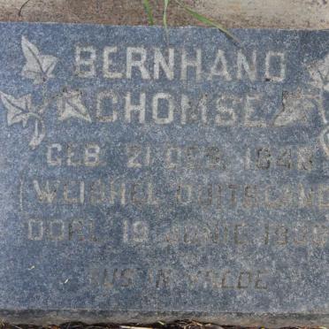 CHOMSE Bernhand 1848-1938