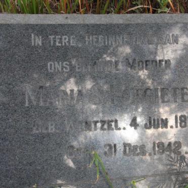POTGIETER Maria S. nee WENTZEL 1857-1942