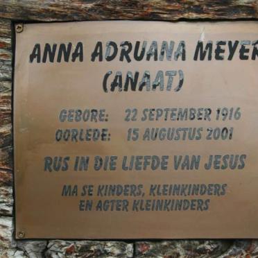 MEYER Anna Adruana 1916-2001