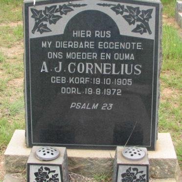 CORNELIUS A.J. nee KORF 1905-1972