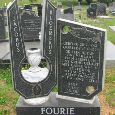 FOURIE Jacobus Bloemerus 1943-1991