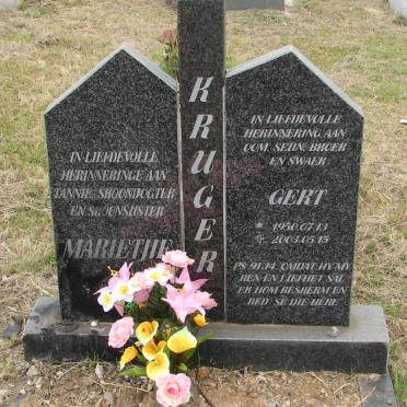 KRUGER Gert 1950-2003 &amp; Marietjie  