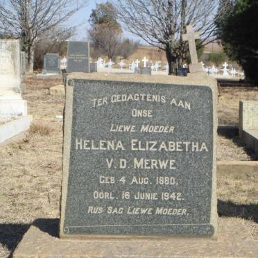 MERWE Helena Elizabeth, v.d. 1880-1942