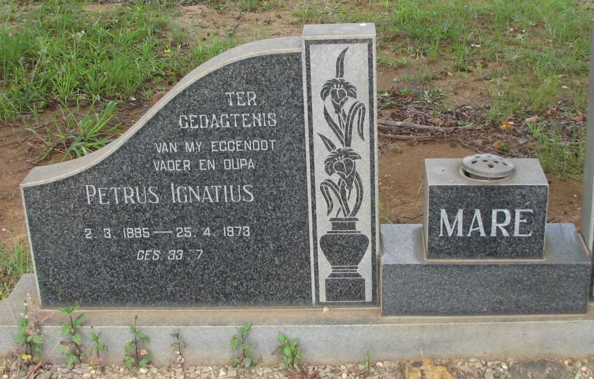MARÉ Petrus Ignatius 1885-1973