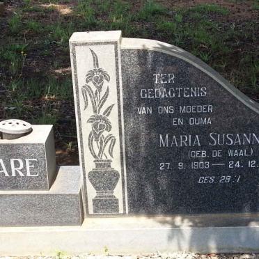 MARÉ Petrus Ignatius 1885-1973 &amp; Maria Susanna DE WAAL 1903-1981