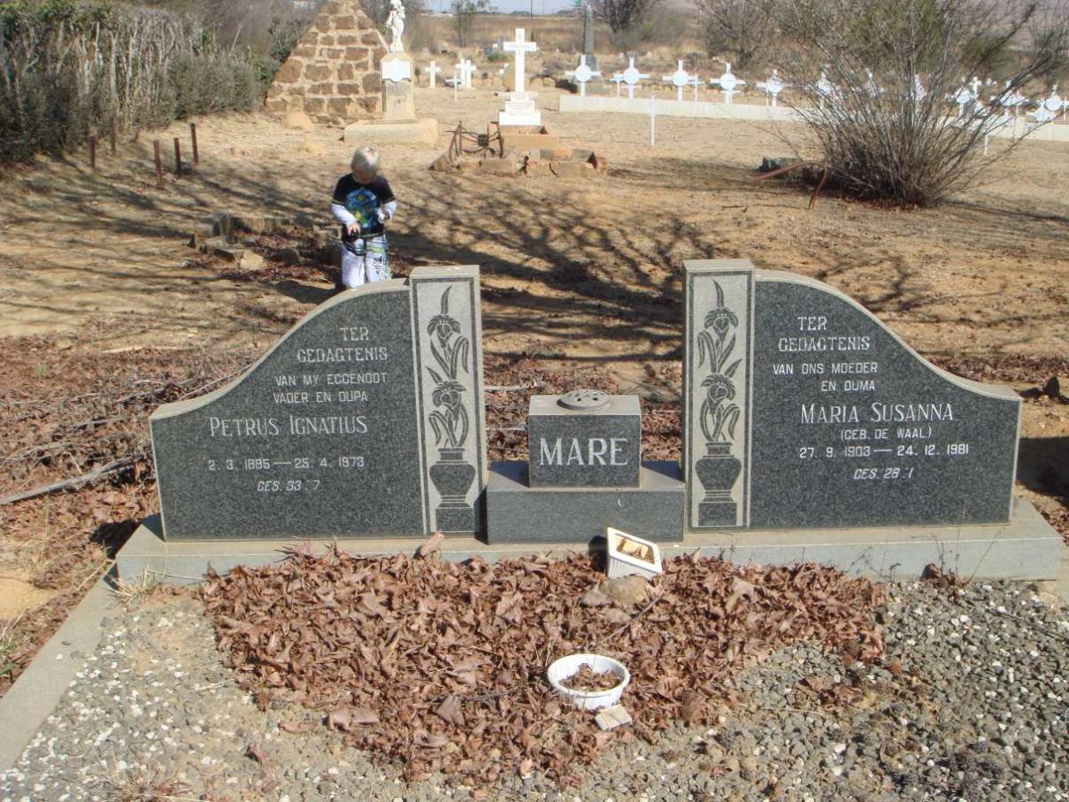MARÉ Petrus Ignatius 1885-1973 &amp; Maria Susanna DE WAAL 1903-1981