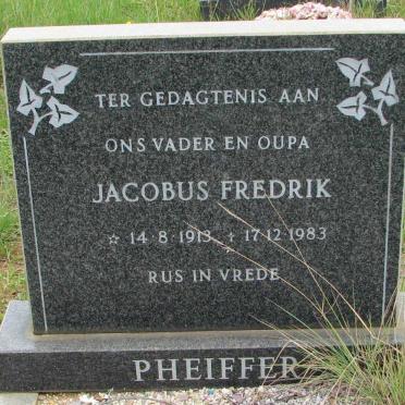 PHEIFFER Jacobus Fredrik 1913-1983