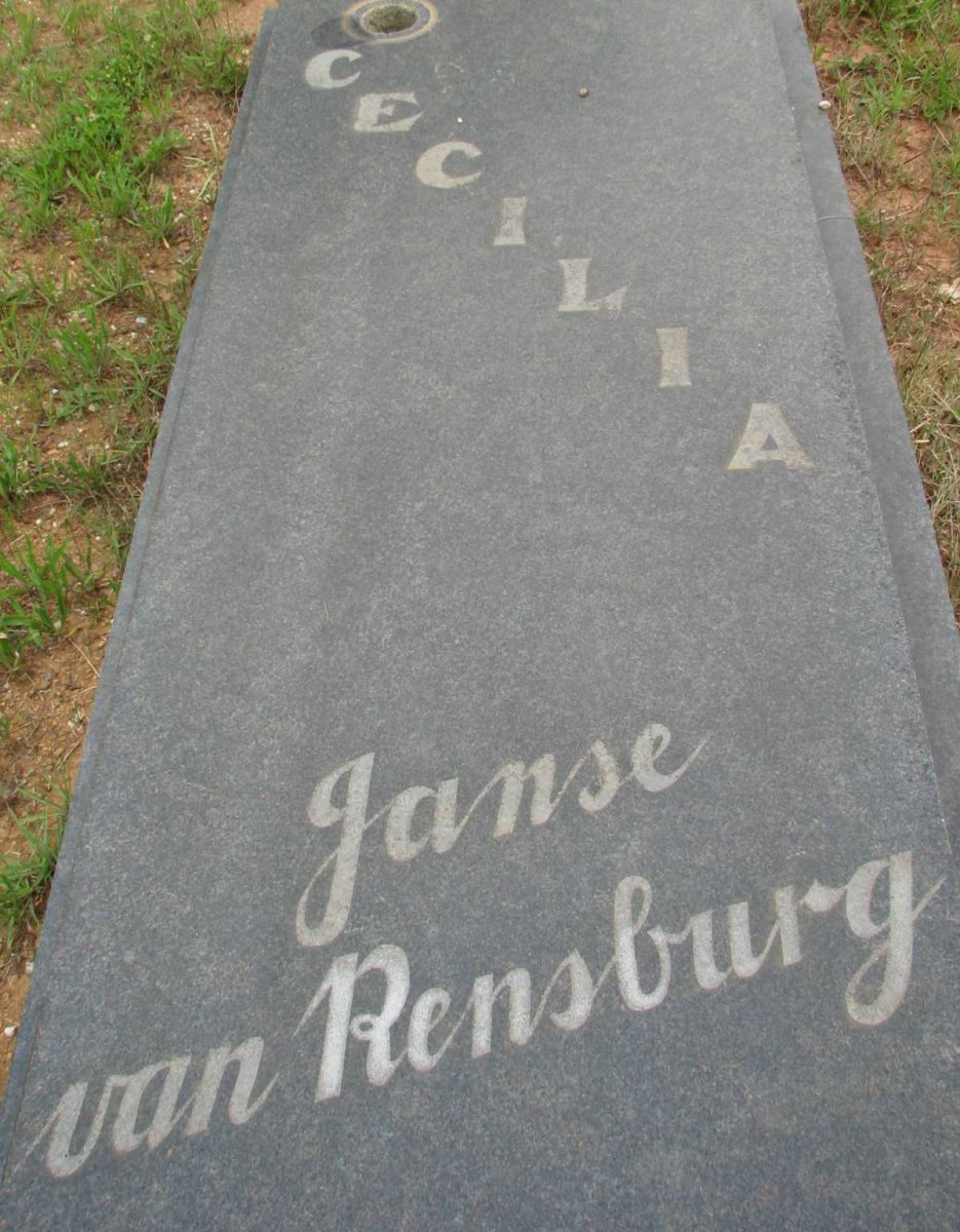 RENSBURG Cecilia, Janse van