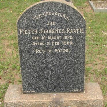 RAATH Pieter Johannes 1872-1926