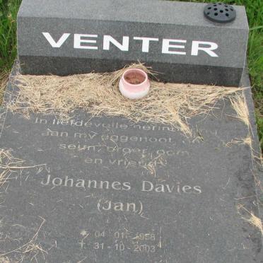 VENTER Johannes Davies 1958-2003