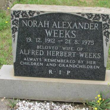 WEEKS Norah Alexander 1912-1975