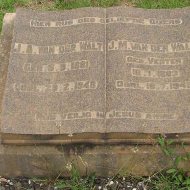 WALT J.A., van der 1881-1948 &amp; J.M. VENTER 1883-1945