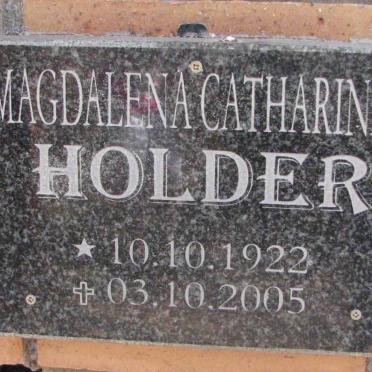 HOLDER Magdalena Catharina 1923-2005