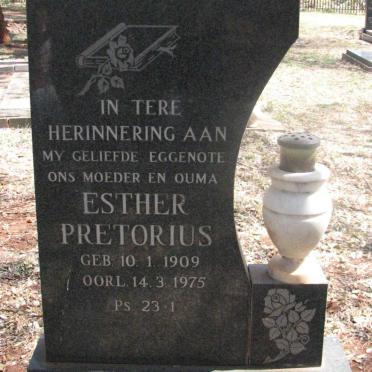 PRETORIUS Esther 1909-1975