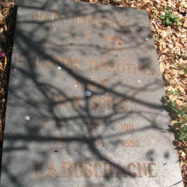 LABUSCHAGNE Jan Frederik 1908-1986 &amp; Ellanore Dorothea SPIES 1911-1990