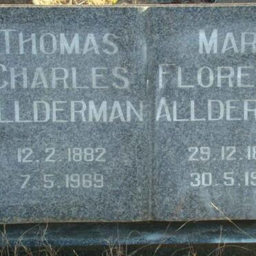 ALLDERMAN Thomas Charles 1882-1969 &amp; Mary Florence 1883-1970