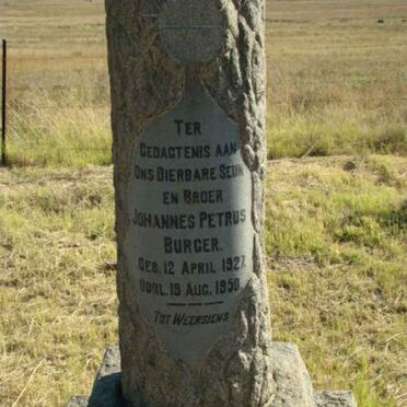 BURGER Johannes Petrus 1927-1950