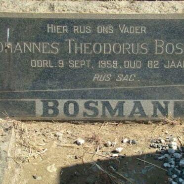 BOSMAN Johannes Theodorus -1959