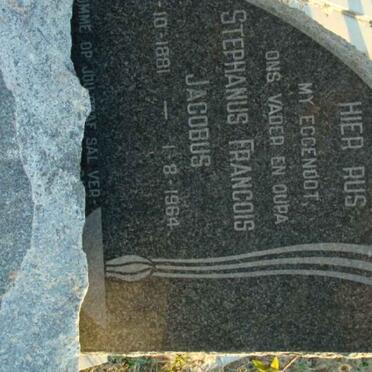 MARAIS Stephanus Francois Jacobus 1881-1964