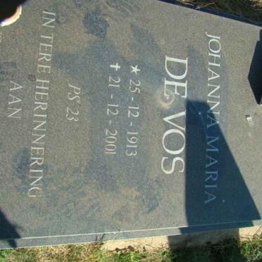 VOS Johanna Maria, de 1913-2001