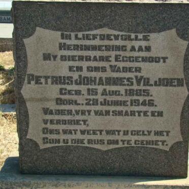 VILJOEN Petrus Johannes 1885-1946