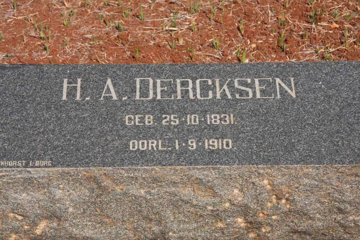 DERCKSEN H.A. 1831-1910