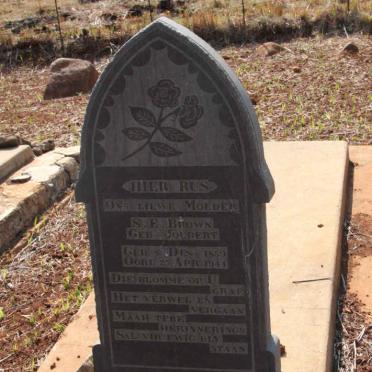 BROWN S.E. nee JOUBERT 1859-1944