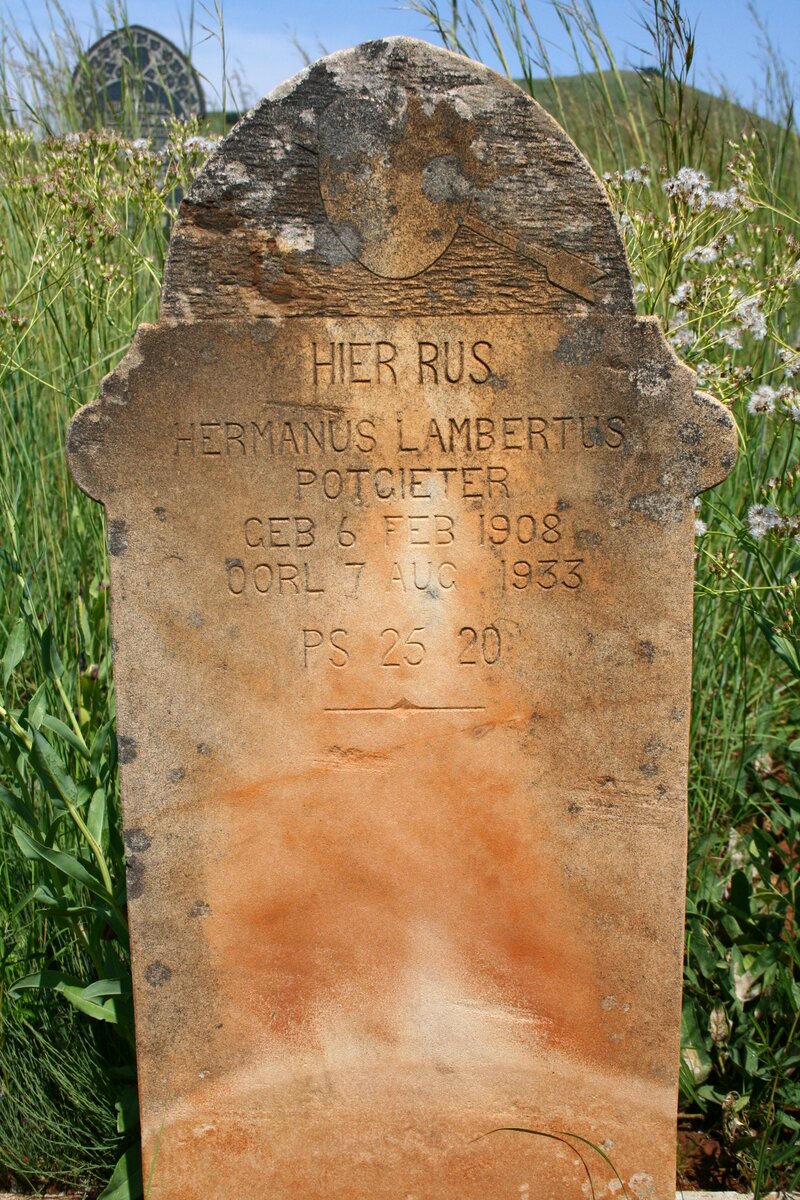 POTGIETER Hermanus Lambertus 1908-1933