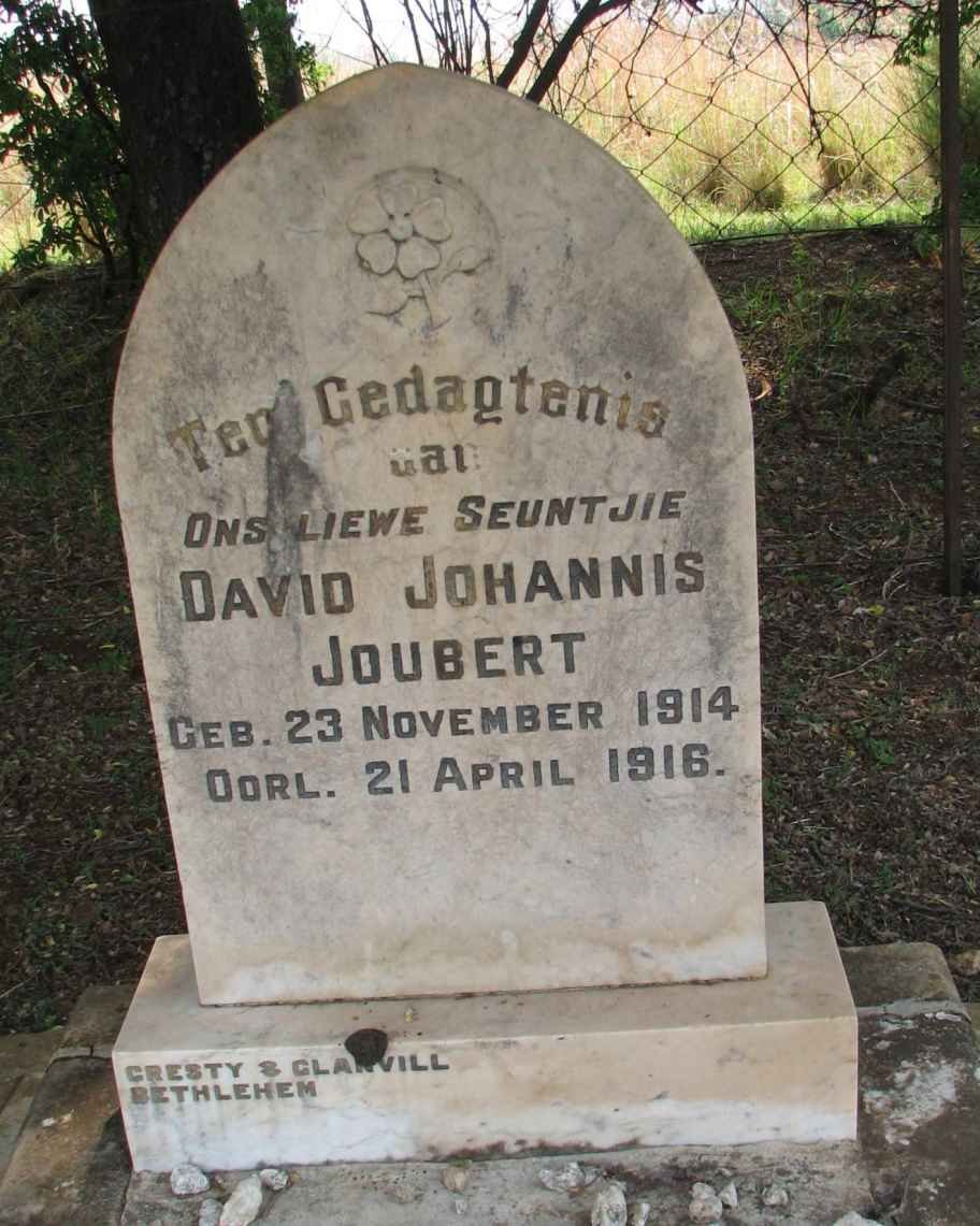 JOUBERT David Johannis 1914-1916 