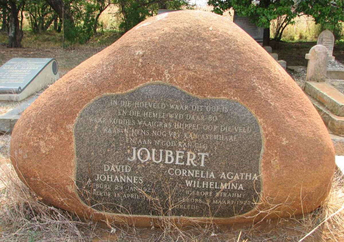 JOUBERT David Johannes 1921-1984 &amp; Cornelia Agatha Wilhelmina STRAHM 1922-
