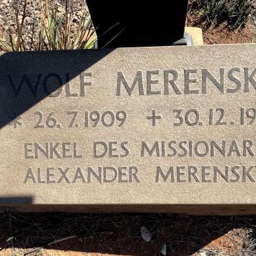 MERENSKY Wolf 1909-1986