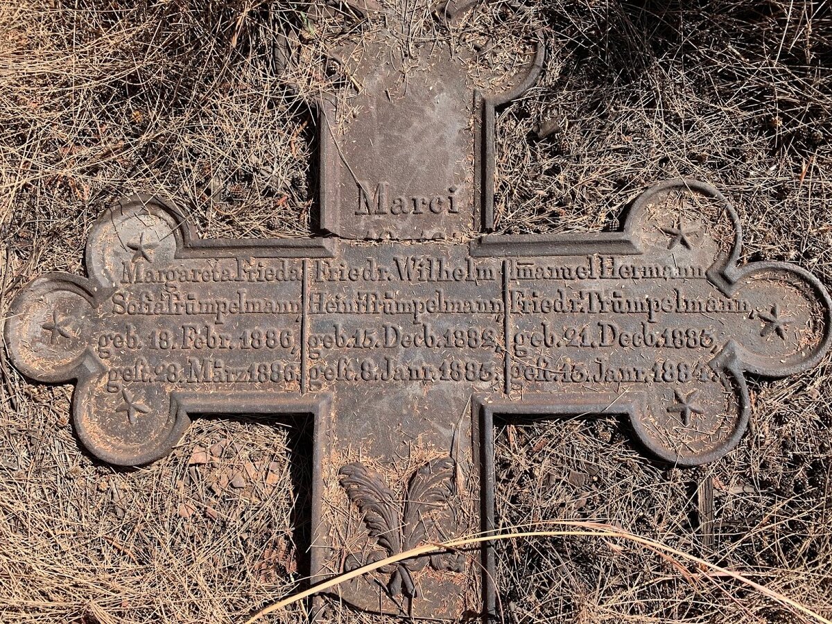 TRÜMPELMANN Friedrich Wilhelm Heinrich 1882-1885 :: TRÜMPELMANN Margareta Frieda Sofia 1886-1886 :: TRÜMPELMANN Imanuel Hermann