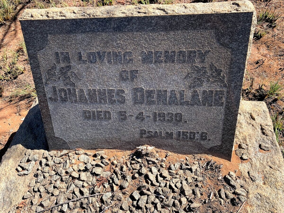 DENALANE Johannes -1930