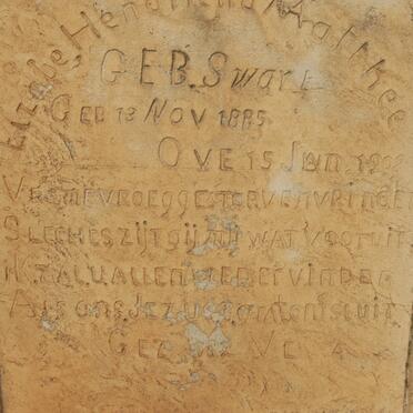 MATTHEE Elzabe Hendriena nee SWART 1885-1902