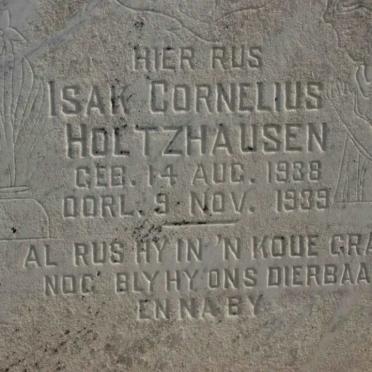 HOLTZHAUSEN Isak Cornelius 1938-1939