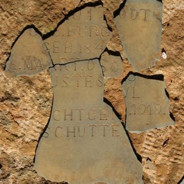 SCHUTTE  Martha Sophia nee BURGER 1845-1919