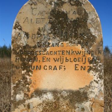 MARX Catharina Aletta :: MARX Andries