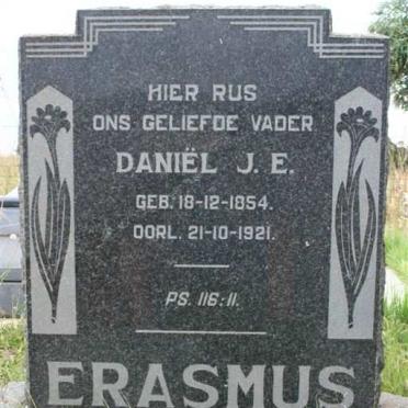 ERASMUS Daniel J.E. 1854-1921