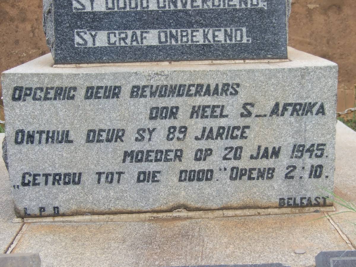 SCHEEPERS Gideon Jacobus 1878-1902