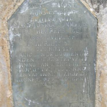 SOMMERS Elsje Josina nee SCHEEPERS 1882-1915